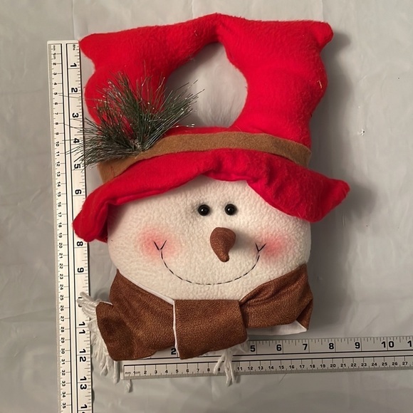 ☃️  Snowman Doorknob Hanging - Whimsical Rustic Decor! ☃️ - Picture 4 of 5